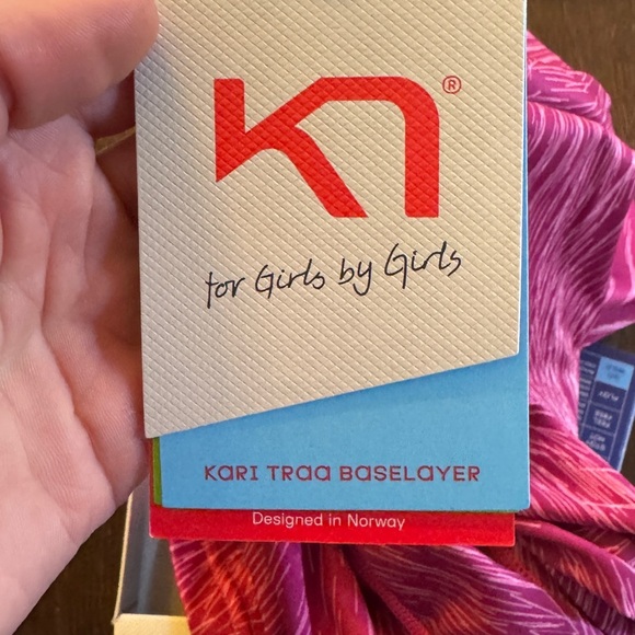 Kari Traa Pink Patterned Long Sleeve Top - Picture 3 of 3